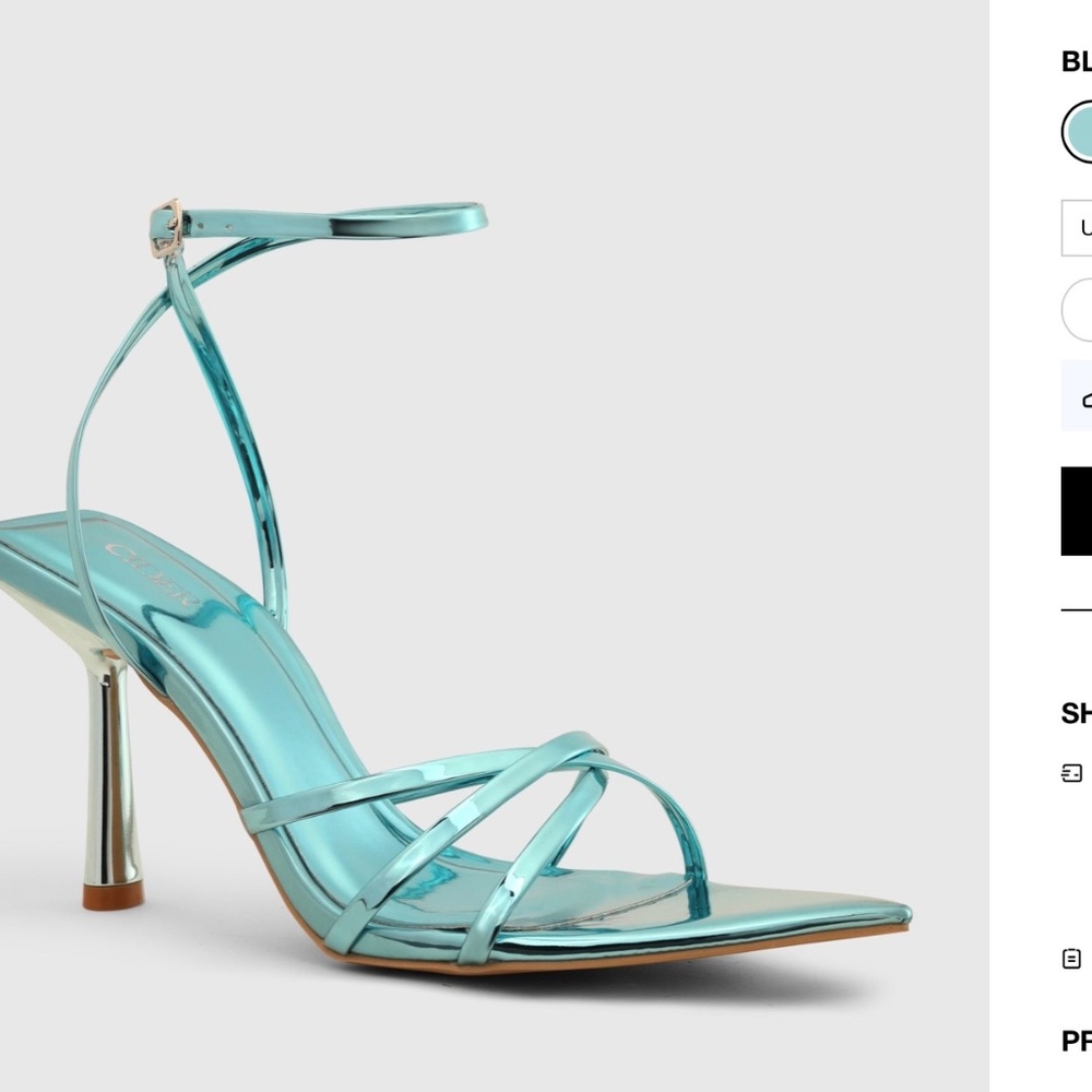 Ankle Strap Open Toe Stiletto Heels